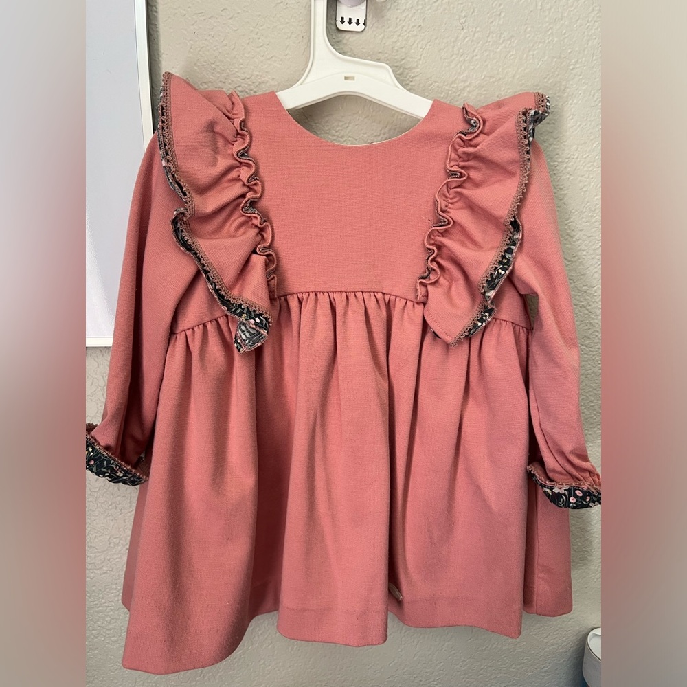 Spanish Pink Dress for Toddlers - 3T